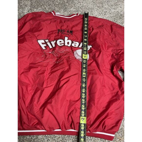 Vintage 90s Rawlings ‘Fireballs’ Pullover Windbreaker Lined Jacket Mens 2XL - Picture 9 of 9